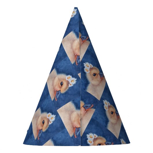 Chapeaux De Fètes Bébé canard Joyeux anniversaire (Dos)