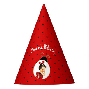 Chapeaux De Fètes Bébé coccinelle fille rouge et point noir