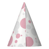 Chapeaux De Fètes BÉBÉ Pink & Silver Polka Dot Couture (Dos)