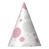 Chapeaux De Fètes BÉBÉ Pink & Silver Polka Dot Couture (Devant)