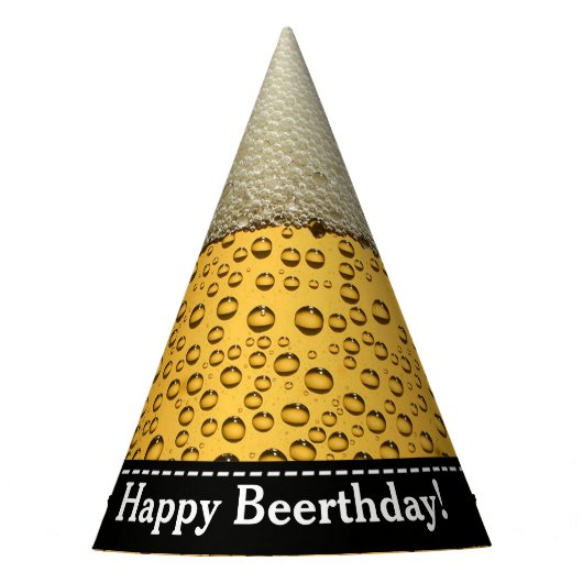Chapeaux De Fètes Beerthday heureux ! Anniversaire de la bière de (Devant)