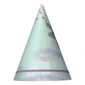 Chapeaux De Fètes Belle Aquarelle Fée Purple Monogramme Nom (Devant)