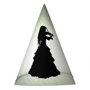 Chapeaux De Fètes Belle Gitane Joue Violon Vert