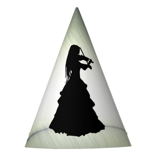 Chapeaux De Fètes Belle Gitane Joue Violon Vert (Devant)