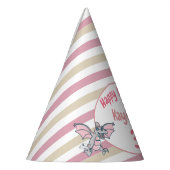 Chapeaux De Fètes Belles rayures roses et dinosaures de dragon (Gauche)