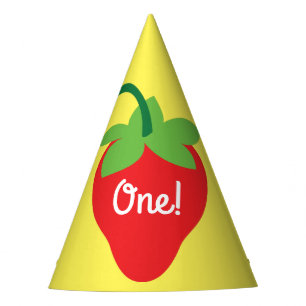 Chapeaux De Fètes Berry 1er Anniversaire mignonne fraise colorée Mod