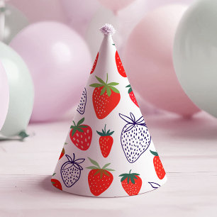 Chapeaux De Fètes Berry aux fraises rouges Anniversaire