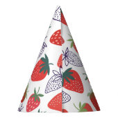 Chapeaux De Fètes Berry aux fraises rouges Anniversaire (Dos)