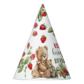 Chapeaux De Fètes Berry First Strawberry et Bear Anniversaire (Gauche)