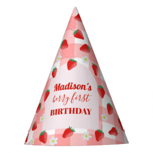 Chapeaux De Fètes Berry Premier Anniversaire fraise Premier 1er Bien