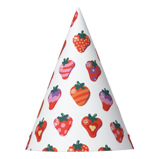 Chapeaux De Fètes Berry Special Strawberry Anniversaire (Devant)