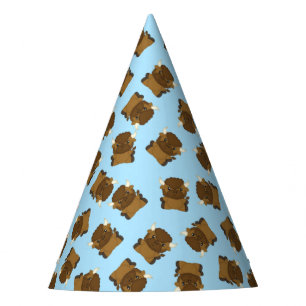 Chapeaux De Fètes Bison Buffalo fête d'anniversaire Bleu
