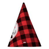 Chapeaux De Fètes Bison Plaid Ours Noir Rouge Anniversaire (Droite)