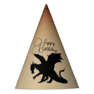 Chapeaux De Fètes Black Dragon Ancien Papier Anniversaire Anniversai