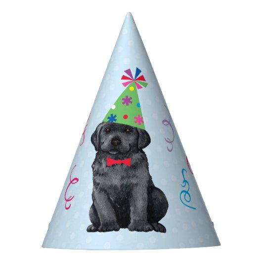 Chapeaux De Fètes Black Lab de la fête d'anniversaire (Devant)