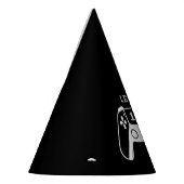 Chapeaux De Fètes Black White Gaming Boy Birthday (Gauche)