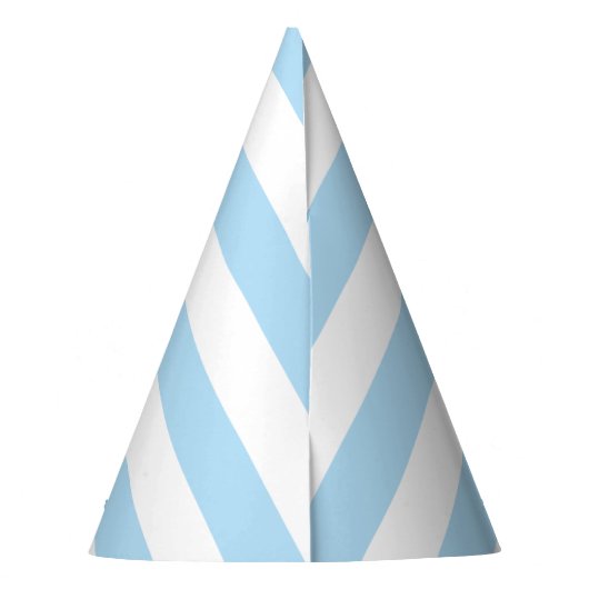 Chapeaux De Fètes Bleu, Blancs, Motif rayé (Dos)