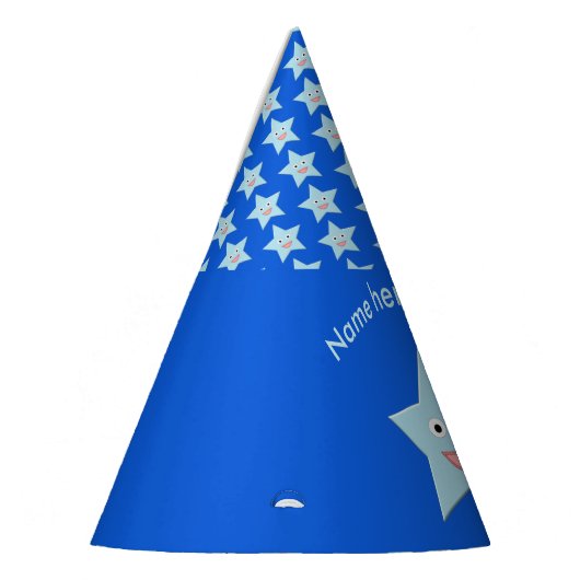 Chapeaux De Fètes Bleu clair Celebration Star Personnalisé Casquette (Gauche)