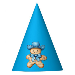 Chapeaux De Fètes Bleu Cowboy Anniversaire