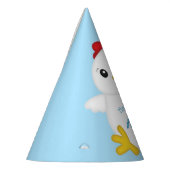 Chapeaux De Fètes Bleu de fête d'anniversaire de poulet (Gauche)