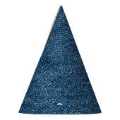 Chapeaux De Fètes Bleu Dénim Texture - Gros plan (Gauche)
