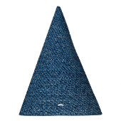 Chapeaux De Fètes Bleu Dénim Texture - Gros plan (Droite)