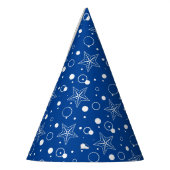 Chapeaux De Fètes Bleu des étoiles de bulles (Gauche)