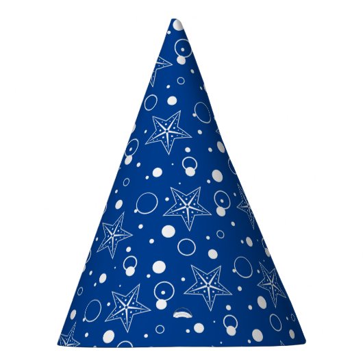 Chapeaux De Fètes Bleu des étoiles de bulles (Droite)
