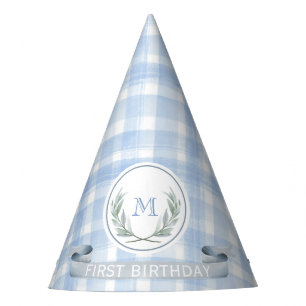 Chapeaux De Fètes Bleu En vichy Laurel Crest