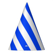 Chapeaux De Fètes Bleu et Motif blanc pour voiles verticales (Gauche)