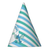 Chapeaux De Fètes Bleu et vert Stripes et Dinosaures dragons (Droite)