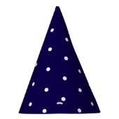Chapeaux De Fètes Bleu foncé avec style point blanc (Droite)