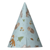 Chapeaux De Fètes Bleu Forêt bois Critère Sexe Neutre (Dos)