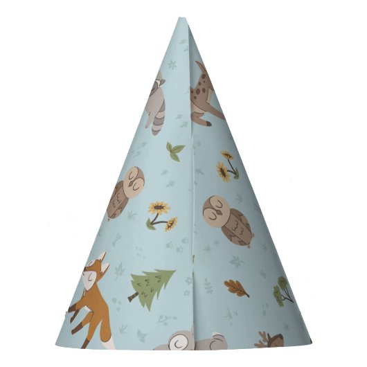 Chapeaux De Fètes Bleu Forêt bois Critère Sexe Neutre (Dos)