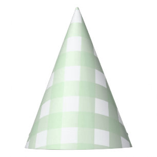 Chapeaux De Fètes Bleu Mint En vichy Baffalo