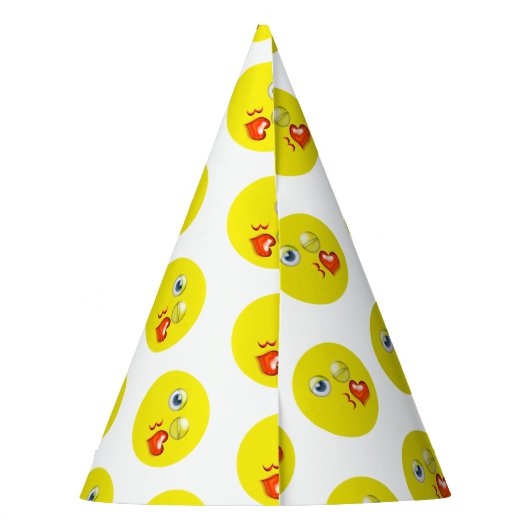 Chapeaux De Fètes Blow Kiss Love Emoji (Dos)