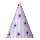 Chapeaux De Fètes blue and purple striped daisy pattern (Devant)