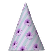 Chapeaux De Fètes blue and purple striped daisy pattern (Droite)