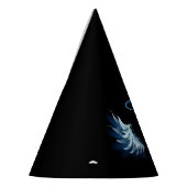 Chapeaux De Fètes Blue Glowing Angel Wings on black background (Gauche)