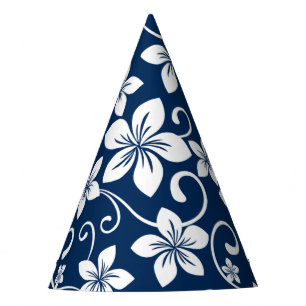 CHAPEAUX DE FÈTES BLUE HAWAII (MARINE)