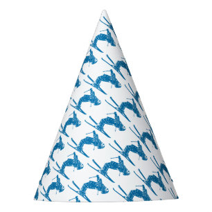 Chapeaux De Fètes Blue Skier
