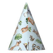 Chapeaux De Fètes Blue Two Wild 2e anniversaire animaux de la jungle (Dos)