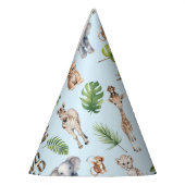 Chapeaux De Fètes Blue Two Wild 2e anniversaire animaux de la jungle (Gauche)