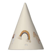 Chapeaux De Fètes Boho Baby Aquarelle Rainbow Lama Casquette (Droite)