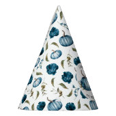 Chapeaux De Fètes Boho Fall Citrouille Floral Blue Anniversaire (Gauche)