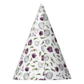 Chapeaux De Fètes Boho Fall Citrouille Floral Purple Anniversaire (Dos)