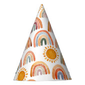 Chapeaux De Fètes Boho Modern Rainbow et Sun (Devant)
