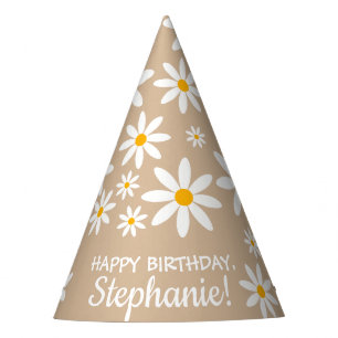 Chapeaux De Fètes Boho Terracotta Sable Retro Daisées Anniversaire F