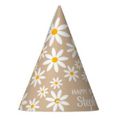 Chapeaux De Fètes Boho Terracotta Sable Retro Daisées Anniversaire F (Gauche)