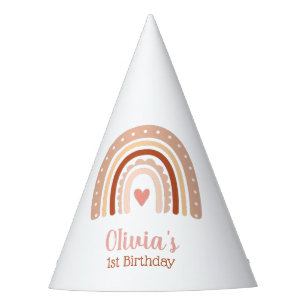 Chapeaux De Fètes Boho Tone Terre Rainbow Girls Premier anniversaire